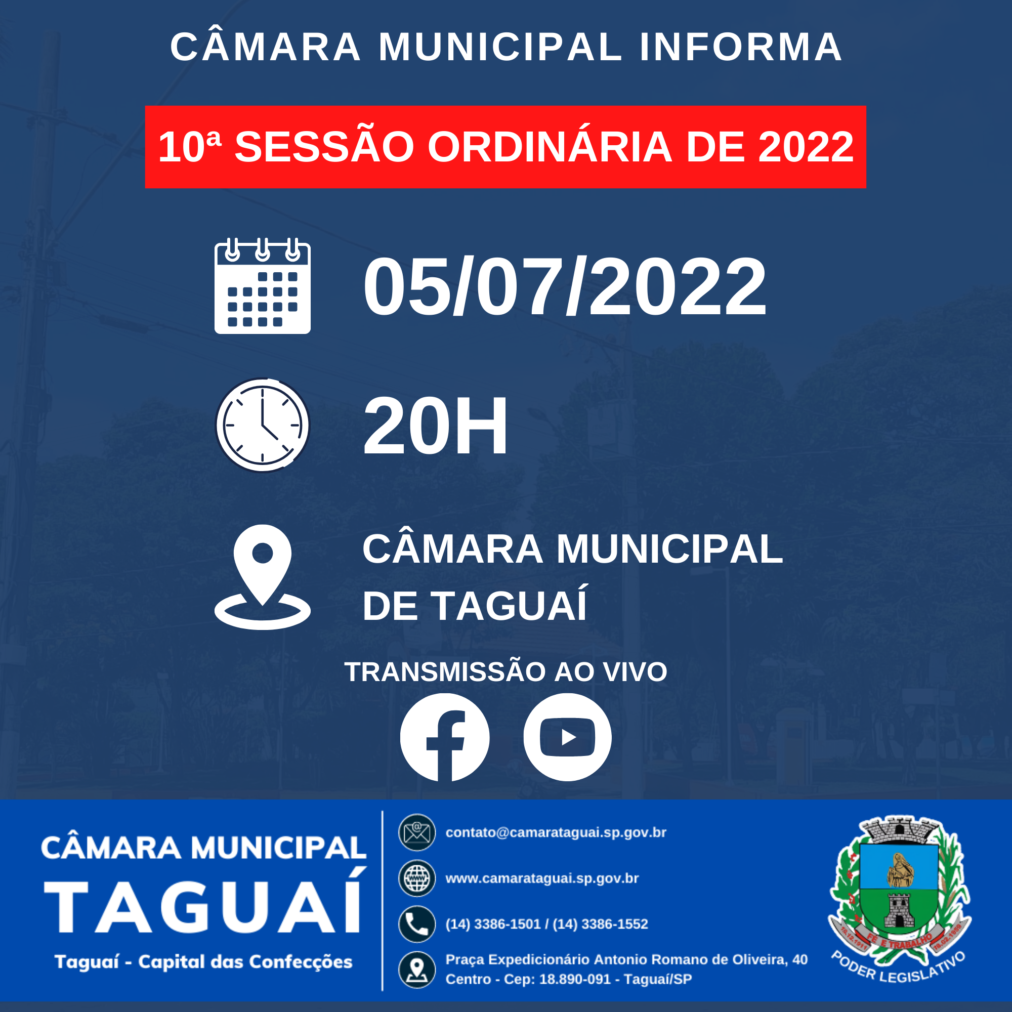 10ª Sessão Ordinária de 2022 - 05/07/2022