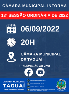 13ª Sessão Ordinária de 2022