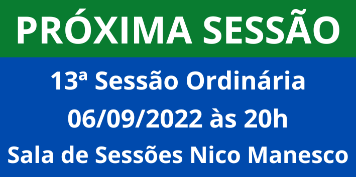 Banner 13ª Sessão Ordinária 2022